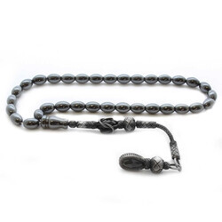 1000k Silver Tasbih Tasbih Barley Cut Hematite Natural Tasbih Stone - 2