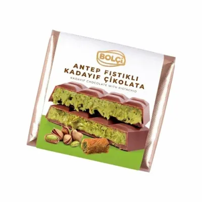 Bolçi Pistachio Kadayif Filled Milk Chocolate 100 gr - 2