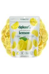 Dried Lemon Fruit Chips - Freeze Dried Crispy Lemon - 1