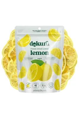 Dried Lemon Fruit Chips - Freeze Dried Crispy Lemon - 1