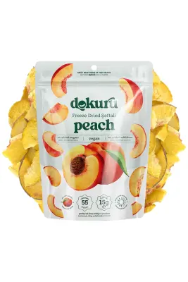 Peach Dried Fruit Chips - Freeze Dried Crispy Peaches - 3