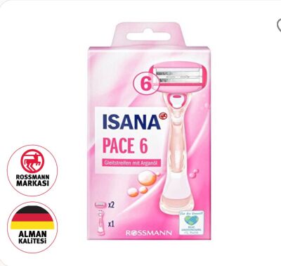 Isana Razor blade For Ladies, 6 Blades - 1