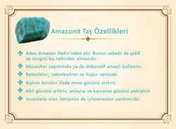 Kararmaz Metal Püsküllü Küre Kesim İsim Yazılı Amazonit Doğaltaş Tesbih - 2