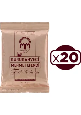 Kurukahveci Mehmet Turkish Coffee 20* 100 Gr - 1