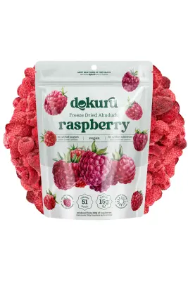 Raspberry Dried Fruit Chips - Freeze Dried Crispy Raspberries - 1