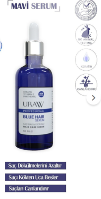 uraw blue serum 50 ml haır serum - 2