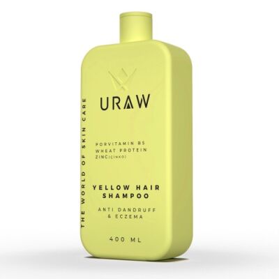 URAW Yellow Shampoo (Anti-Itching, Anti-Dandruff Hair and Skin Repair Care Shampoo) (400 ml) - 1